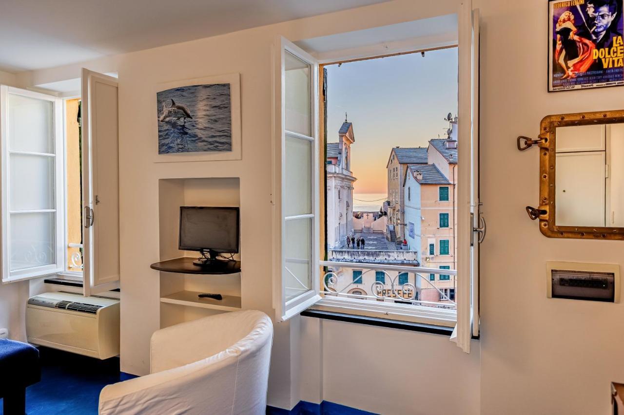 Apartamento Casa Marina Relax Con Vista Sul Mare Camogli Exterior foto