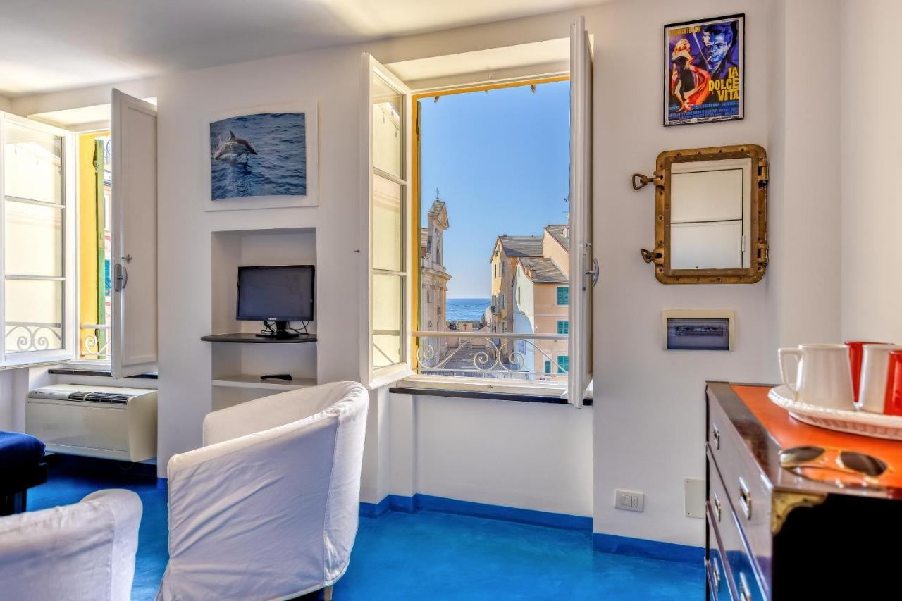 Apartamento Casa Marina Relax Con Vista Sul Mare Camogli Exterior foto